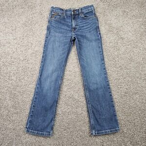 Ariat B4 Relaxed Boys Jeans Size 10 Medium Wash - Stain
